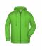 Herren Men's Zip Hoody Lime-green 8657