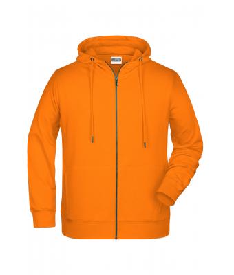 Herren Men's Zip Hoody Orange 8657