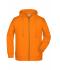 Herren Men's Zip Hoody Orange 8657