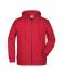 Men Men's Zip Hoody Red 8657