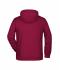 Men Men's Zip Hoody Wine 8657