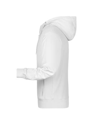 Homme Sweat-shirt zippé à capuche homme   OCS Blended & RCS Blanc 8657