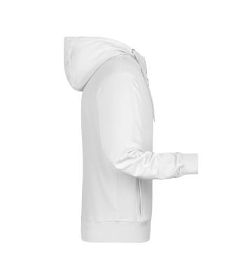 Homme Sweat-shirt zippé à capuche homme   OCS Blended & RCS Blanc 8657