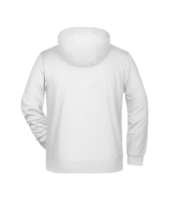 Homme Sweat-shirt zippé à capuche homme   OCS Blended & RCS Blanc 8657