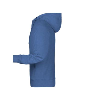 Homme Sweat-shirt zippé à capuche homme   OCS Blended & RCS Denim-clair-mélange 8657