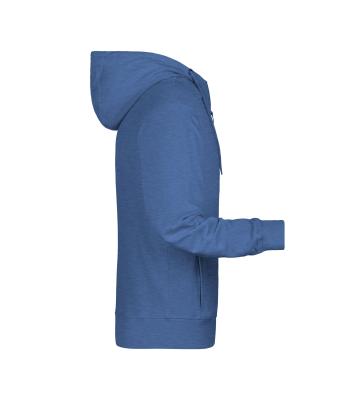 Homme Sweat-shirt zippé à capuche homme   OCS Blended & RCS Denim-clair-mélange 8657