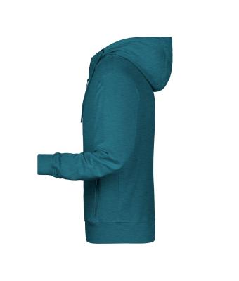 Homme Sweat-shirt zippé à capuche homme   OCS Blended & RCS Pétrole-mélange 8657