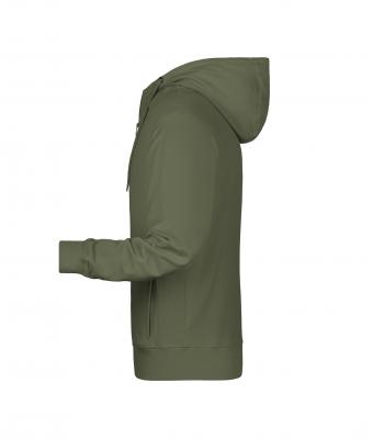 Homme Sweat-shirt zippé à capuche homme   OCS Blended & RCS Olive 8657