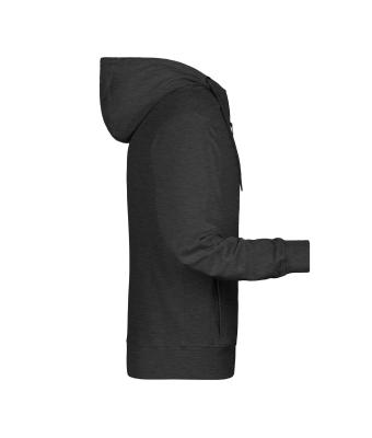 Homme Sweat-shirt zippé à capuche homme   OCS Blended & RCS Noir-chiné 8657