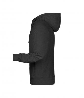 Homme Sweat-shirt zippé à capuche homme   OCS Blended & RCS Noir-chiné 8657