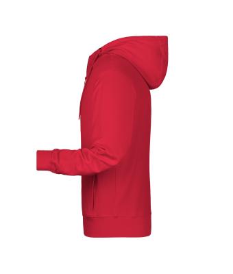 Homme Sweat-shirt zippé à capuche homme   OCS Blended & RCS Rouge 8657