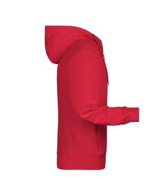Homme Sweat-shirt zippé à capuche homme   OCS Blended & RCS Rouge 8657