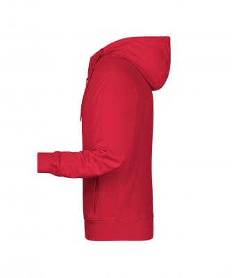 Homme Sweat-shirt zippé à capuche homme   OCS Blended & RCS Rouge 8657