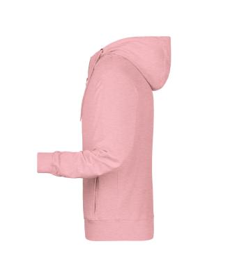 Homme Sweat-shirt zippé à capuche homme   OCS Blended & RCS Rose-mélange 8657