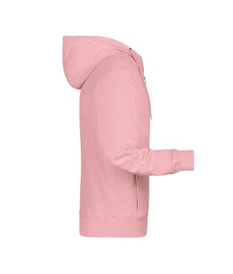 Homme Sweat-shirt zippé à capuche homme   OCS Blended & RCS Rose-mélange 8657