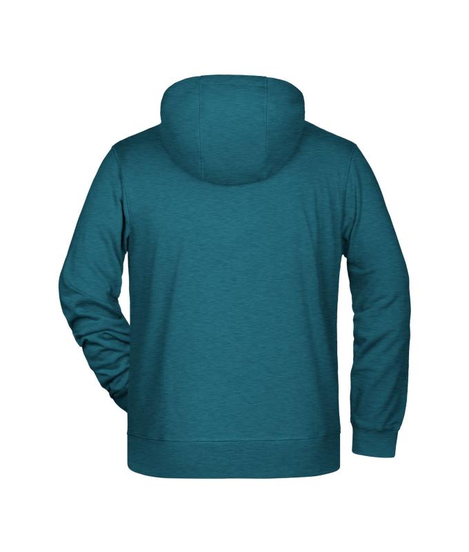 Homme Sweat-shirt zippé à capuche homme OCS Blended & RCS Pétrole-mélange 8657