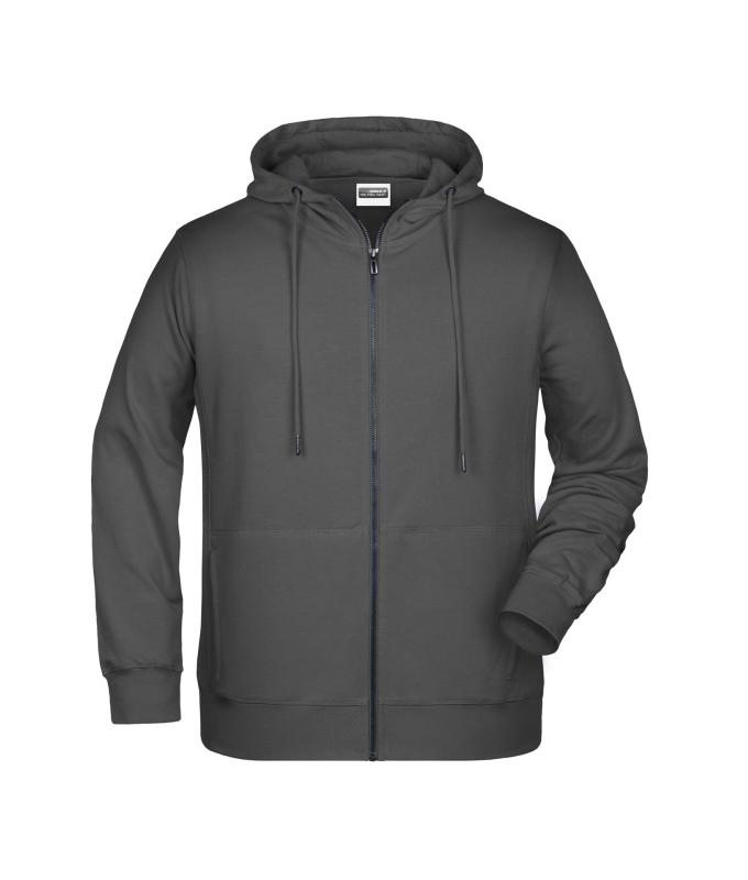 Homme Sweat-shirt zippé à capuche homme OCS Blended & RCS Graphite 8657