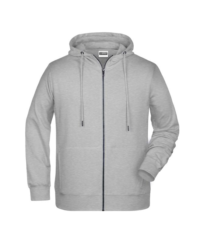 Homme Sweat-shirt zippé à capuche homme OCS Blended & RCS Gris-chiné 8657