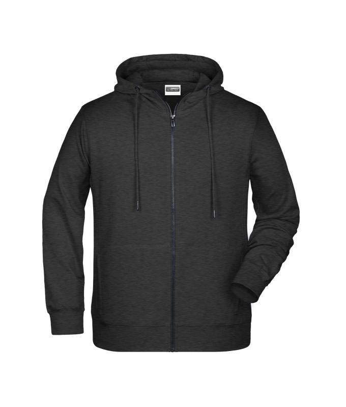 Homme Sweat-shirt zippé à capuche homme OCS Blended & RCS Noir-chiné 8657