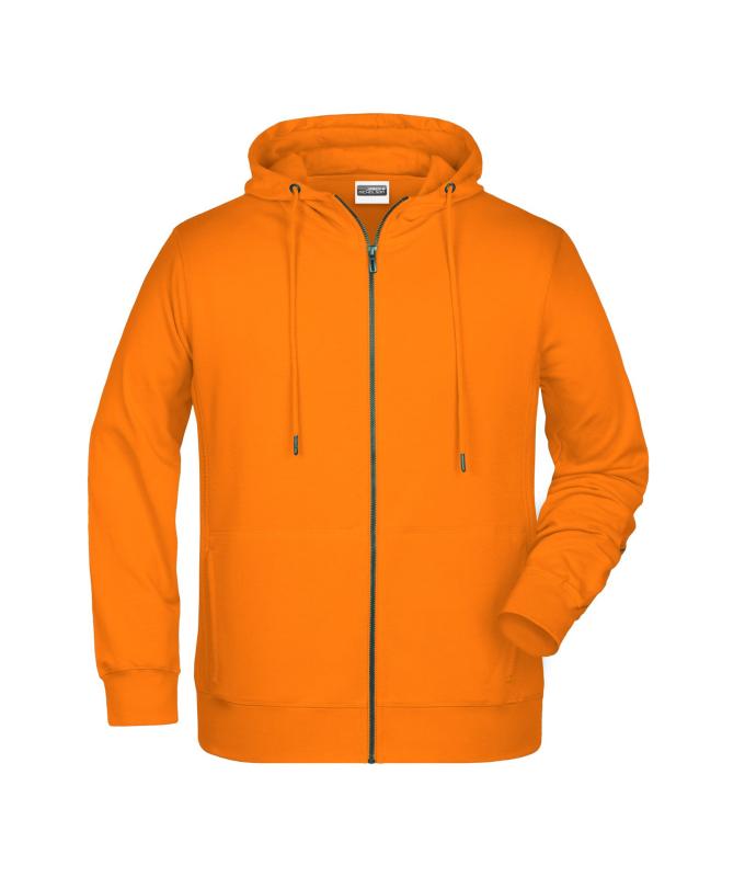 Homme Sweat-shirt zippé à capuche homme OCS Blended & RCS Orange 8657