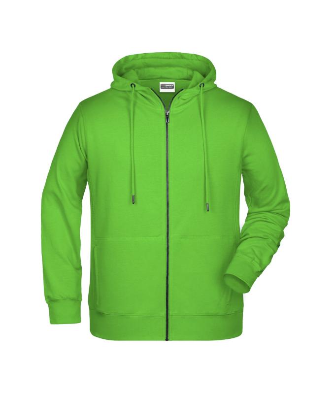 Homme Sweat-shirt zippé à capuche homme OCS Blended & RCS Vert-citron 8657