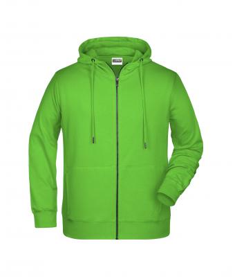 Homme Sweat-shirt zippé à capuche homme Vert-citron 8657