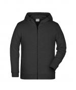 Kids Children's Zip Hoody   OCS Blended & RCS Black-heather 8658