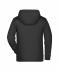 Kids Children's Zip Hoody Black 8658