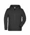 Kids Children's Zip Hoody Black 8658