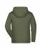 Kids Children's Zip Hoody Olive 8658