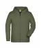 Kids Children's Zip Hoody Olive 8658