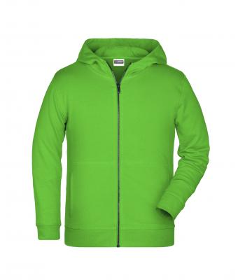 Kids Children's Zip Hoody Lime-green 8658