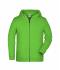 Kids Children's Zip Hoody Lime-green 8658