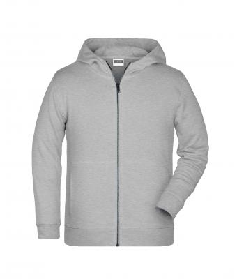 Kids Children's Zip Hoody Grey-heather 8658