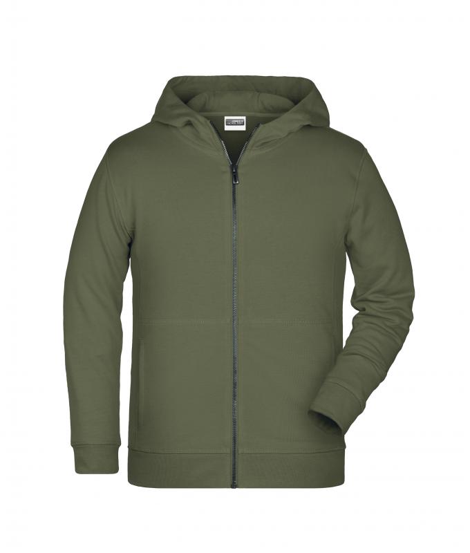 Kinderen Children's Zip Hoody OCS Blended & RCS Olijf 8658