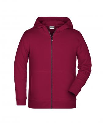 Kids Children's Zip Hoody Wine 8658