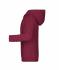 Kids Children's Zip Hoody Burgundy-melange 8658