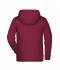 Kids Children's Zip Hoody Burgundy-melange 8658