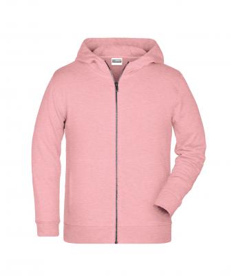 Kids Children's Zip Hoody Rose-melange 8658