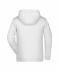 Kids Children's Zip Hoody White 8658