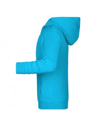 Enfant Sweat-shirt zippé à capuche enfant   OCS Blended & RCS Turquoise 8658