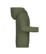 Enfant Sweat-shirt zippé à capuche enfant   OCS Blended & RCS Olive 8658