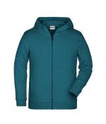 Enfant Sweat-shirt zippé à capuche enfant   OCS Blended & RCS Pétrole-mélange 8658