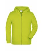 Enfant Sweat-shirt zippé à capuche enfant   OCS Blended & RCS Jaune-acide 8658