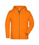 Enfant Sweat-shirt zippé à capuche enfant   OCS Blended & RCS Orange 8658