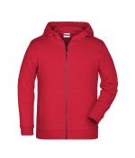 Enfant Sweat-shirt zippé à capuche enfant   OCS Blended & RCS Rouge 8658