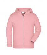 Enfant Sweat-shirt zippé à capuche enfant   OCS Blended & RCS Rose-mélange 8658