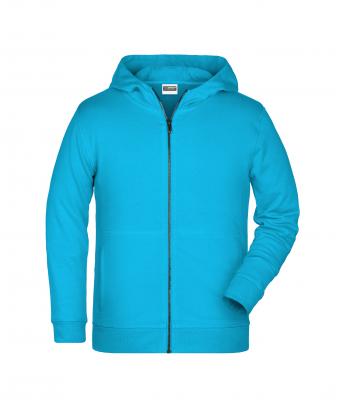 Enfant Sweat-shirt zippé à capuche enfant Turquoise 8658