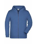 Enfant Sweat-shirt zippé à capuche enfant OCS Blended & RCS Denim-clair-mélange 8658