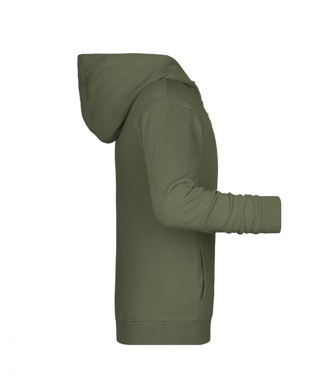 Enfant Sweat-shirt zippé à capuche enfant OCS Blended & RCS Olive 8658
